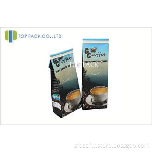 Coffee Side Gusset Bags With Tin Tie And Valve , Gusseted R